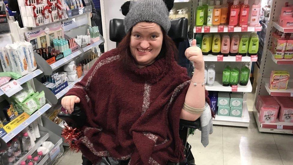 Michaela gave a Boots in Belfast a thumbs up for accessibility